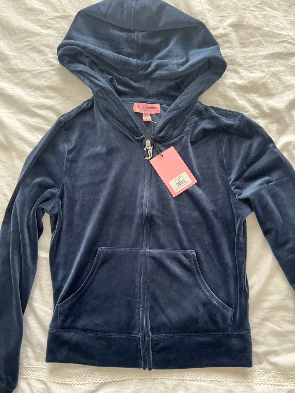Juicy Couture Navy Velour Zip US M